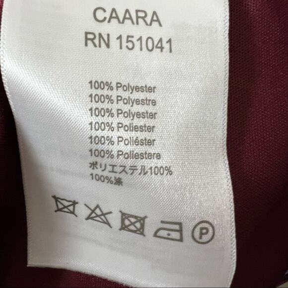 Anthropologie x CAARA Gillian Pleated Midi Burgundy Striped Dress Small New - Picture 10 of 11